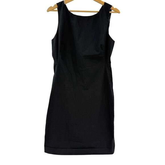 Theory Betty Shift Dress Sz 6 Black - Picture 2 of 6